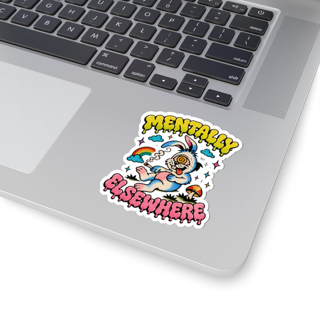 Mentally Elsewhere Kiss-Cut Sticker