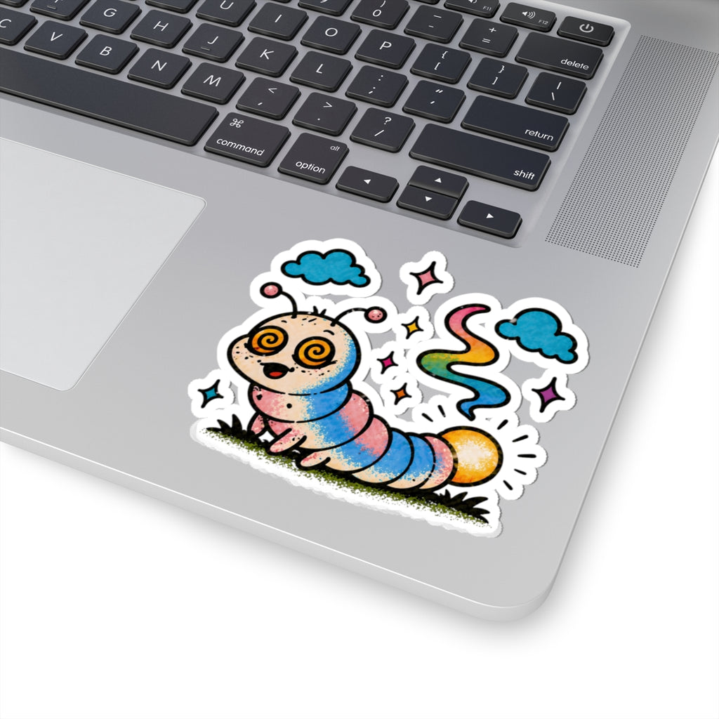 Glow Worm Kiss-Cut Sticker