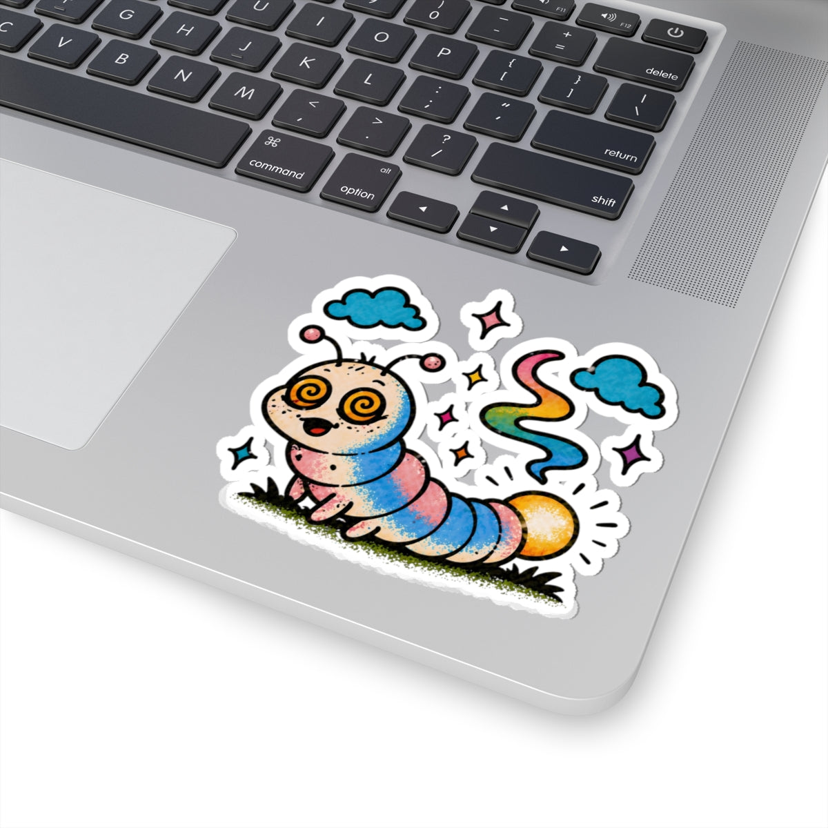 Glow Worm Kiss-Cut Sticker
