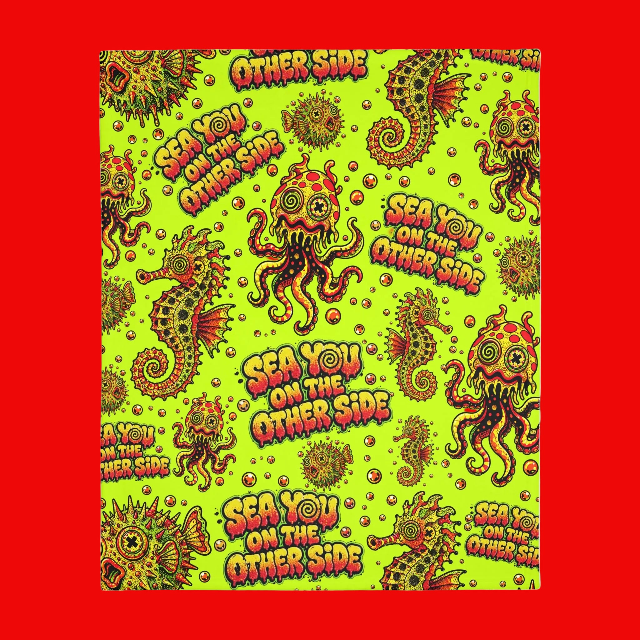 Deep Sea Velveteen Throw Blanket