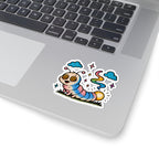 Glow Worm Kiss-Cut Sticker