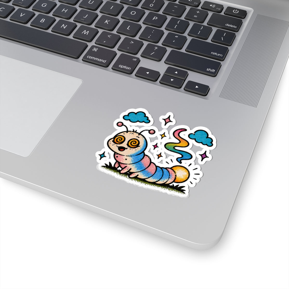 Glow Worm Kiss-Cut Sticker