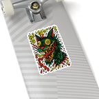 Crazy Cat Kiss-Cut Sticker