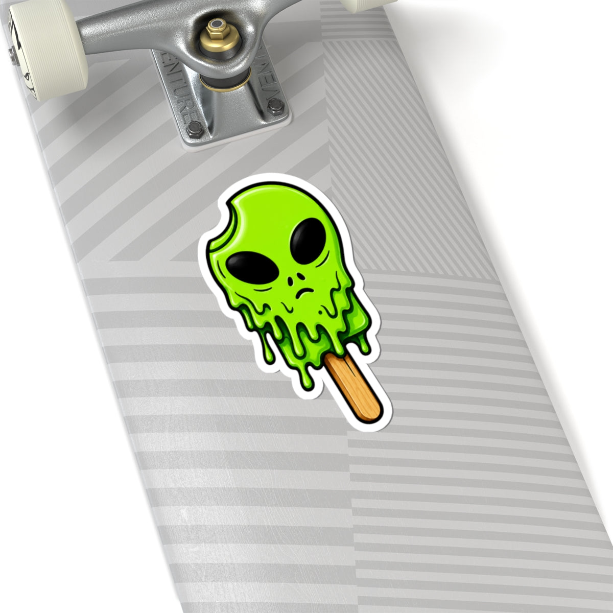 Alien Ice Cream Kiss-Cut Sticker