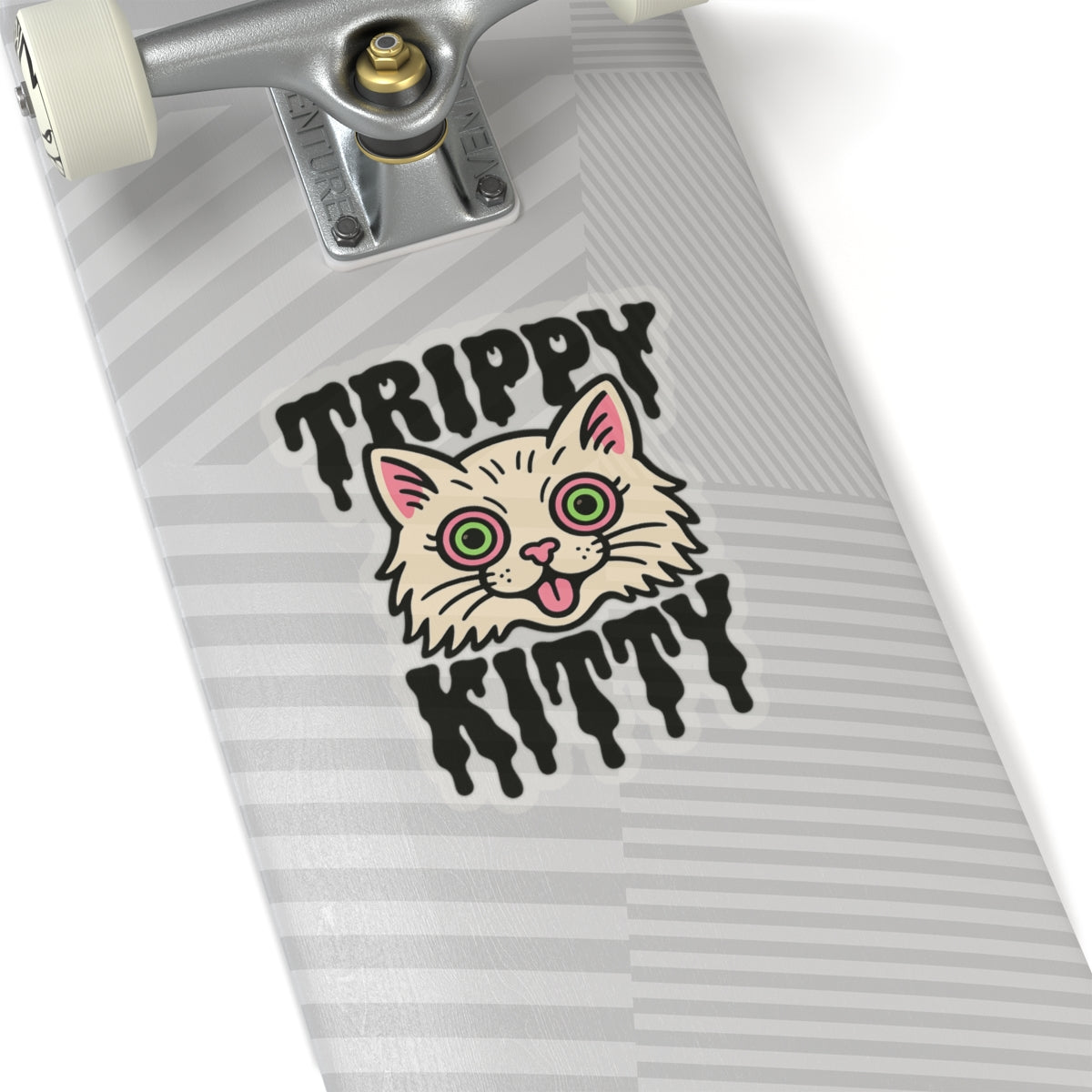 Purrfect Trippy Kitty Kiss-Cut Sticker
