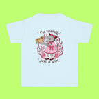 Literally Just A Girl, In A Pink Dress Trippy Kiddie Tee
