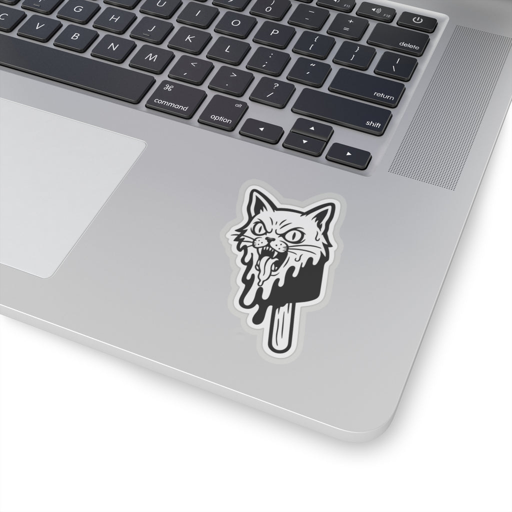 Stone Cold Kitty Kiss-Cut Sticker