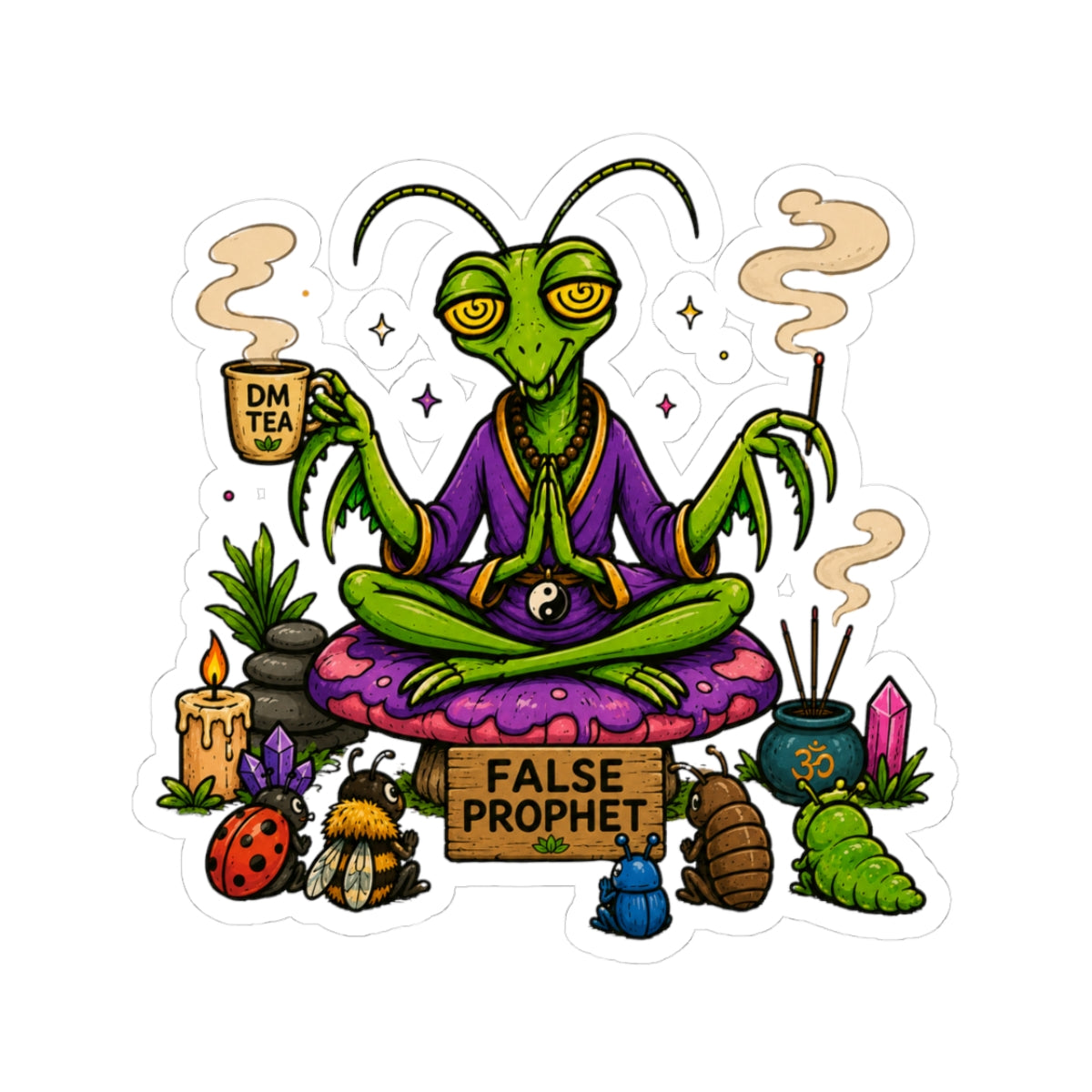 My Homie Praying Mantis Kiss-Cut Sticker