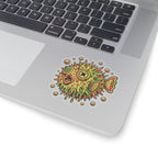Deep Sea Puffer Fish Kiss-Cut Sticker