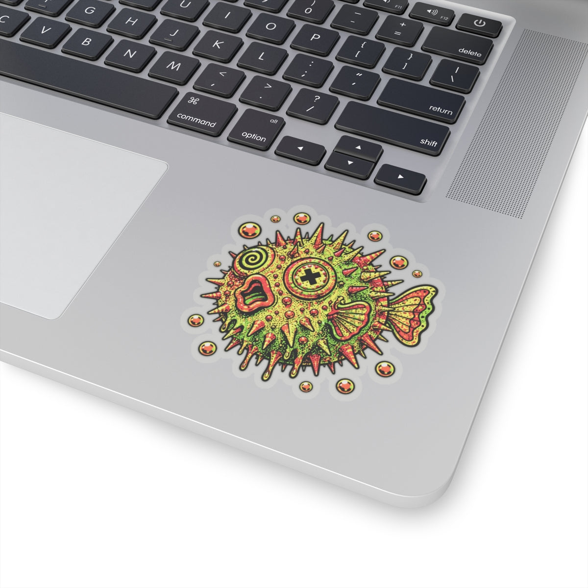 Deep Sea Puffer Fish Kiss-Cut Sticker