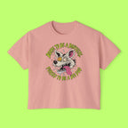 Born to Be a Babygirl, Forced to Be a Big Dog Boxy Crop Tee