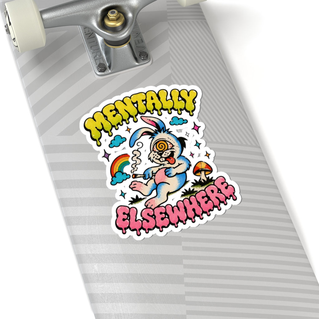 Mentally Elsewhere Kiss-Cut Sticker