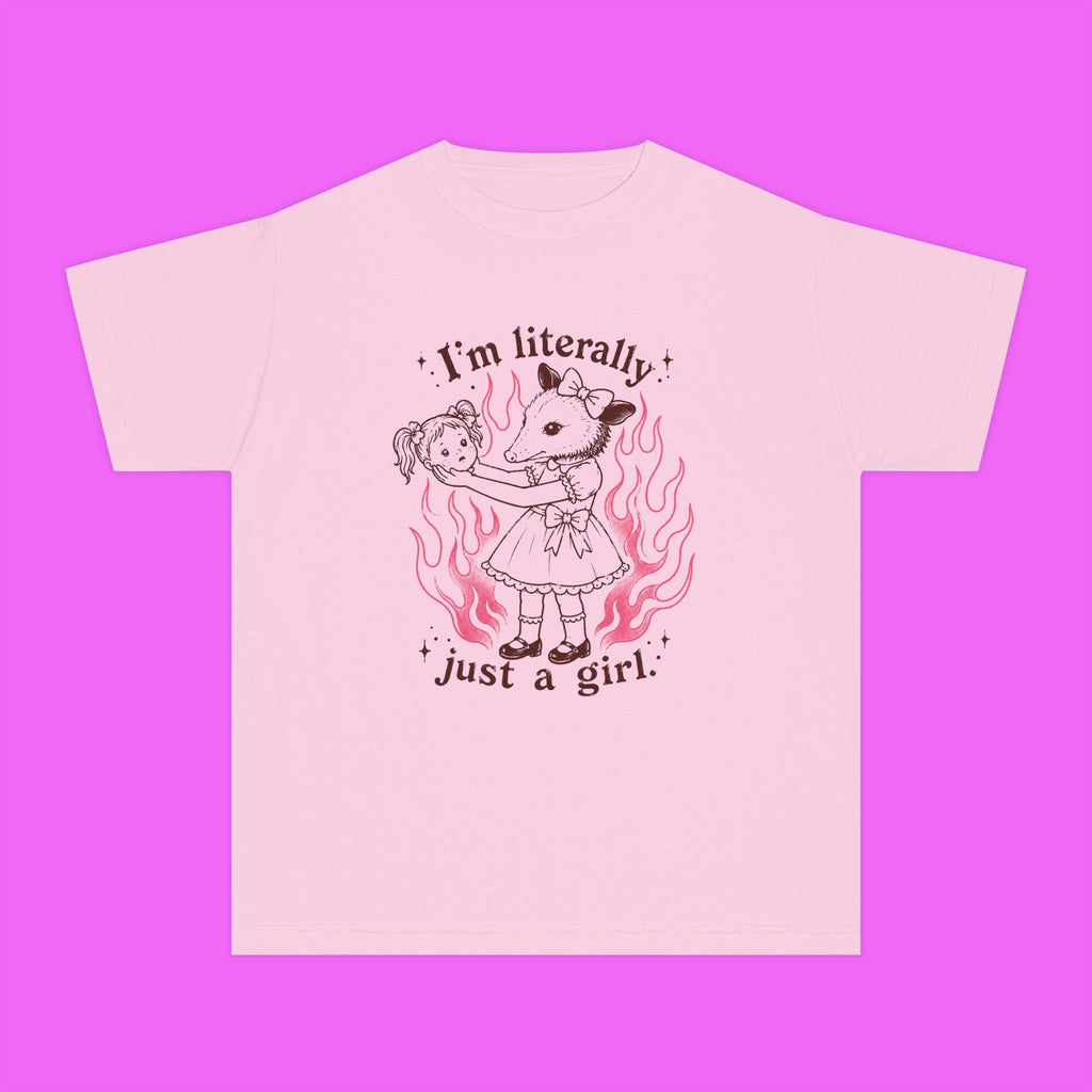 Literally Just A Girl Trippy Kiddie Tee