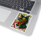 Crazy Cat Kiss-Cut Sticker