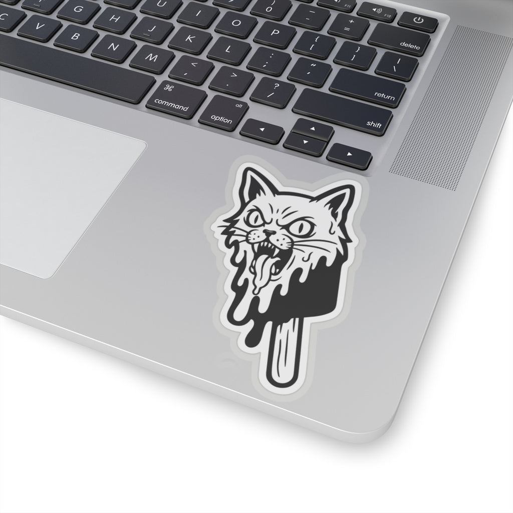 Stone Cold Kitty Kiss-Cut Sticker