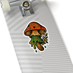 Trippy Mushroom Kiss-Cut Sticker