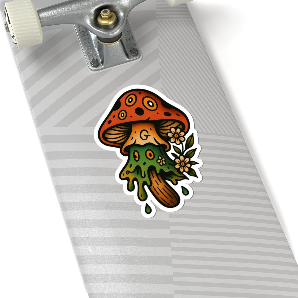 Trippy Mushroom Kiss-Cut Sticker