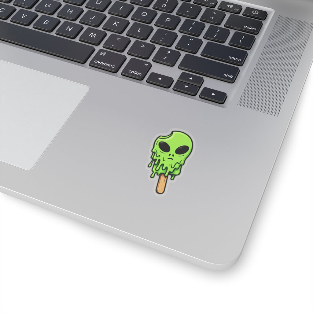 Alien Ice Cream Kiss-Cut Sticker