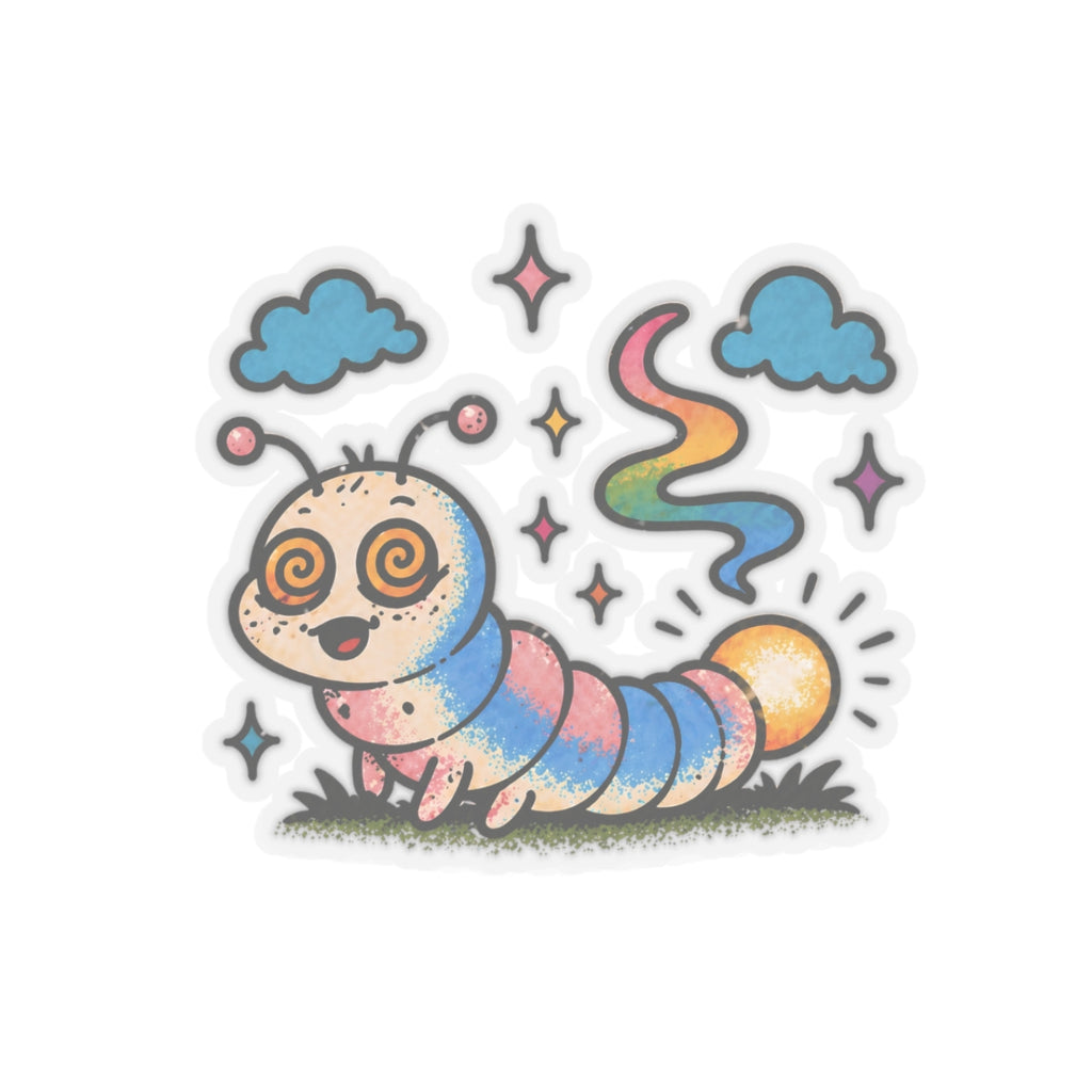 Glow Worm Kiss-Cut Sticker