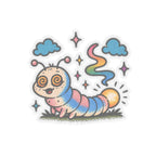 Glow Worm Kiss-Cut Sticker