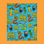 Trip To Space Velveteen Throw Blanket