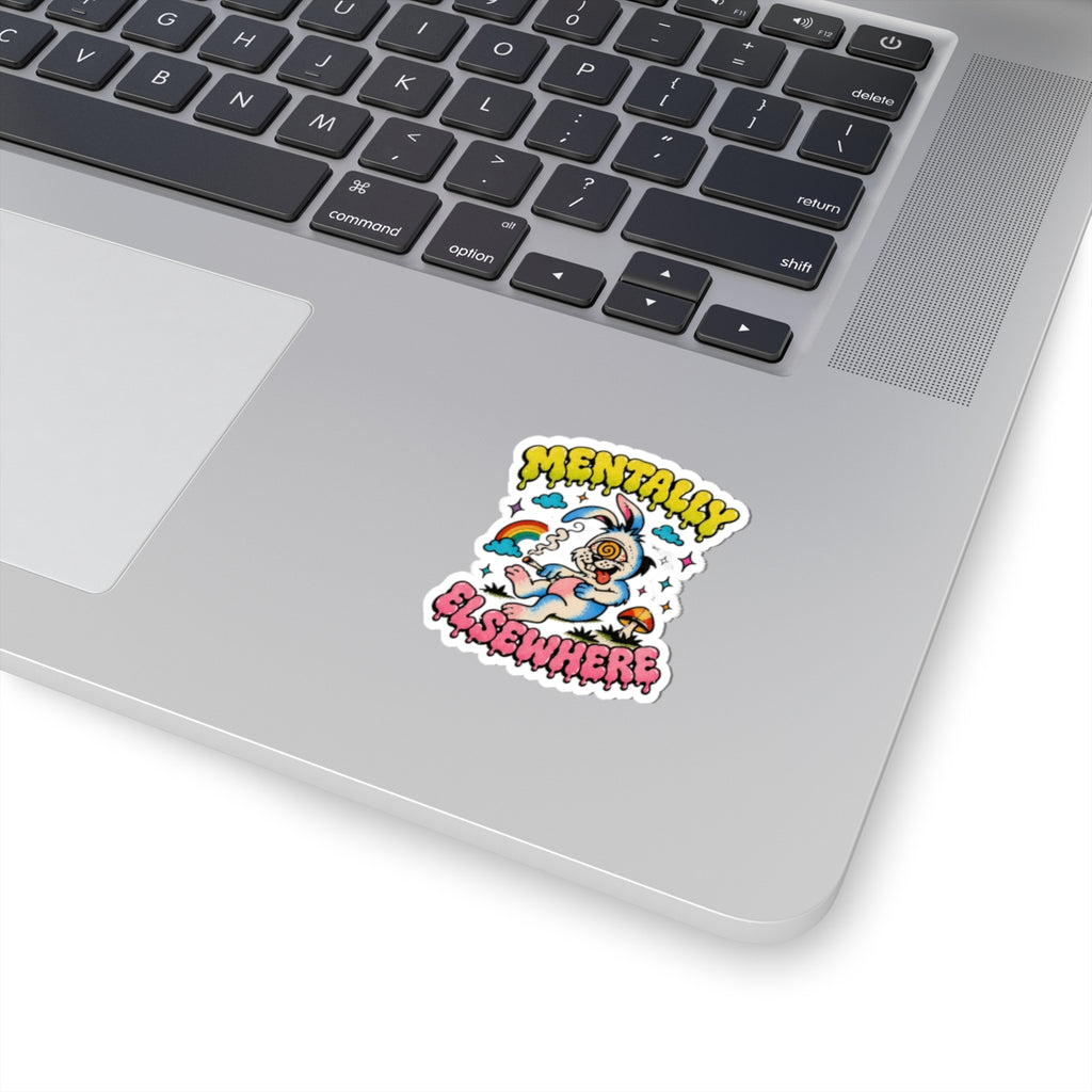 Mentally Elsewhere Kiss-Cut Sticker