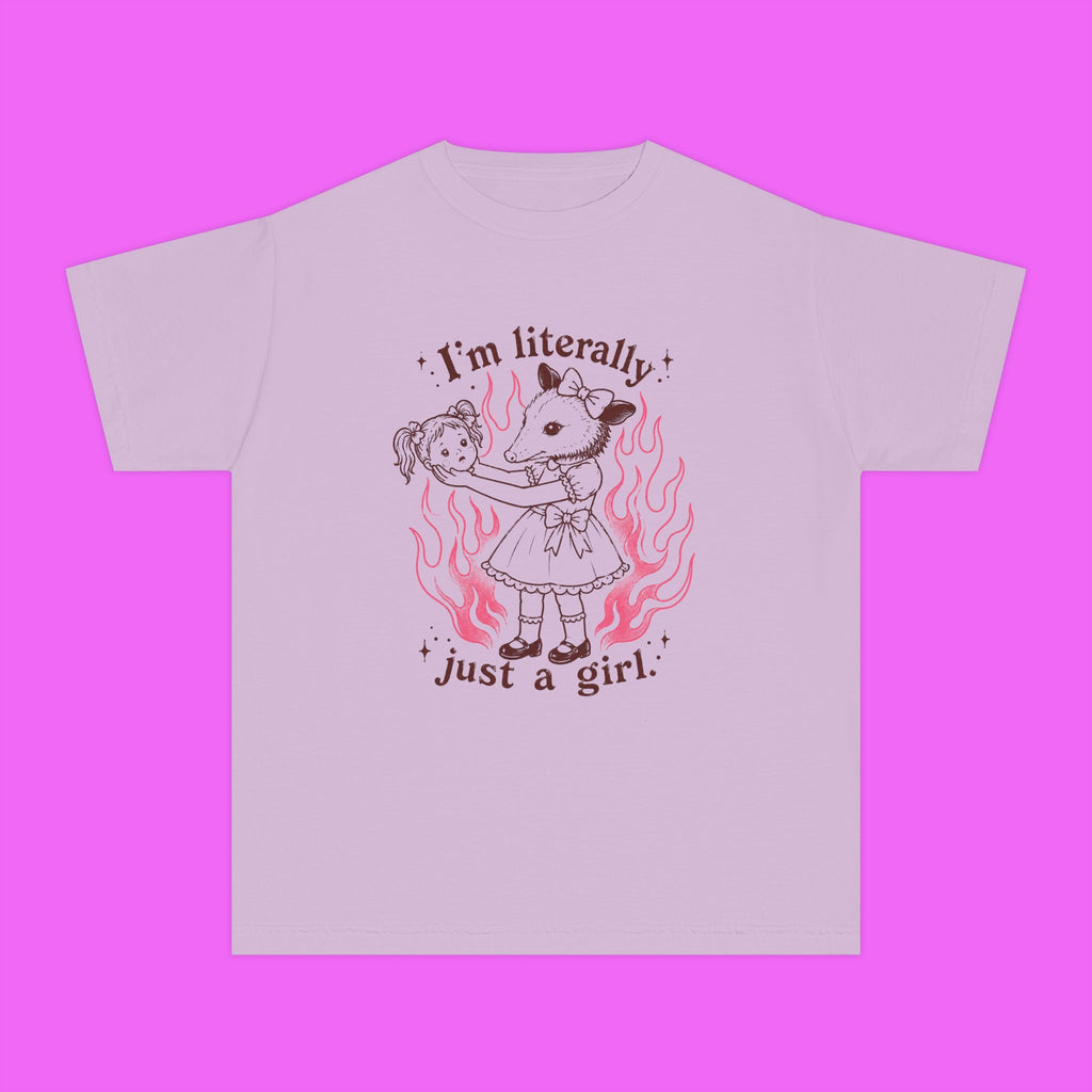 Literally Just A Girl Trippy Kiddie Tee