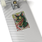 Crazy Cat Kiss-Cut Sticker