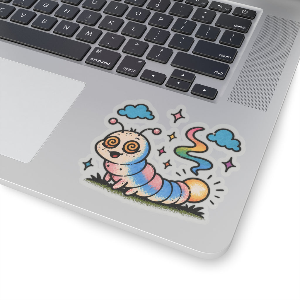 Glow Worm Kiss-Cut Sticker