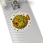 Deep Sea Puffer Fish Kiss-Cut Sticker