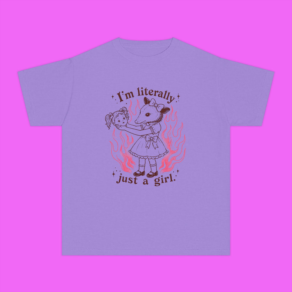 Literally Just A Girl Trippy Kiddie Tee