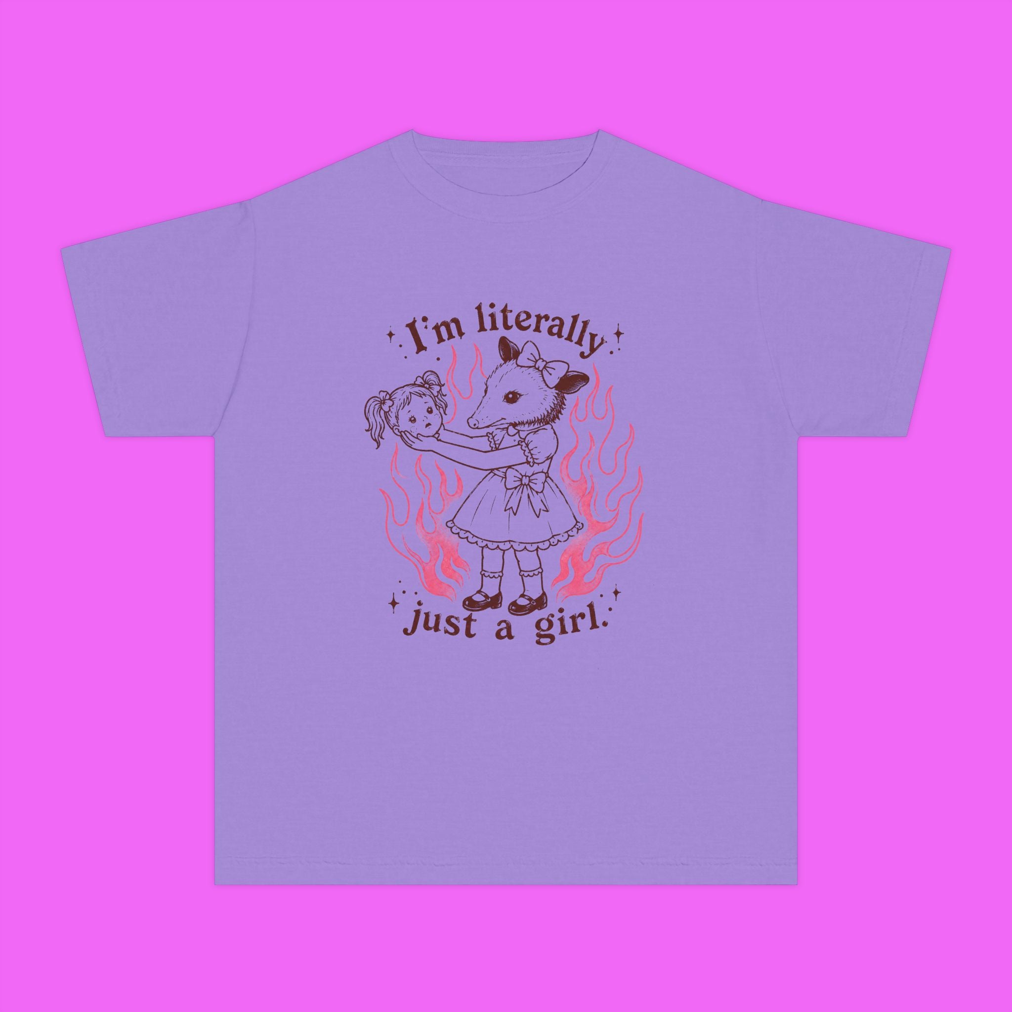Literally Just A Girl Trippy Kiddie Tee