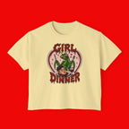 Girl Dinner Boxy Crop Tee