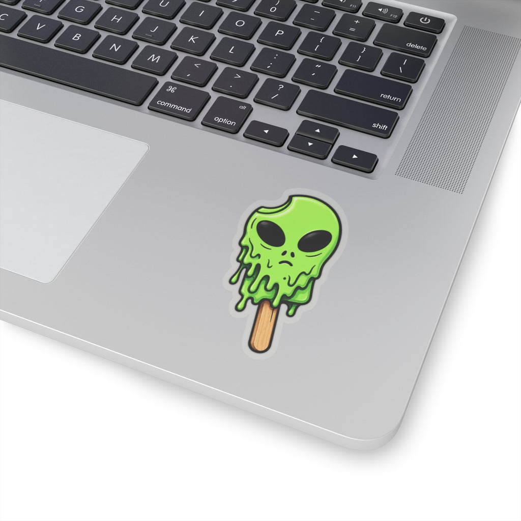 Alien Ice Cream Kiss-Cut Sticker
