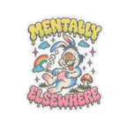 Mentally Elsewhere Kiss-Cut Sticker