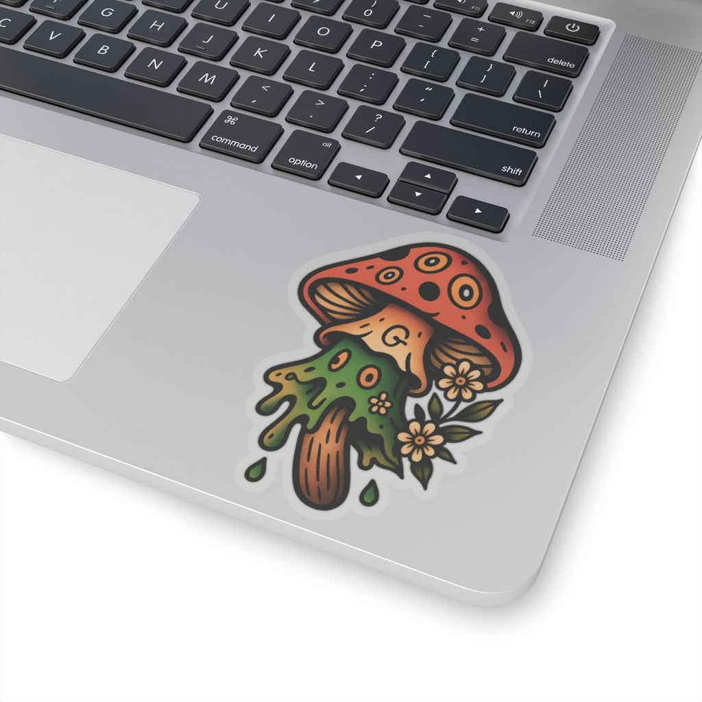 Trippy Mushroom Kiss-Cut Sticker