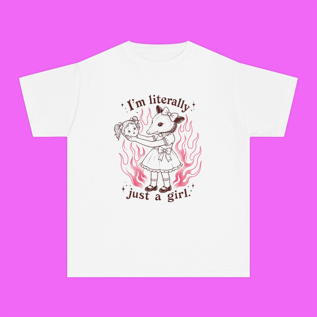 Literally Just A Girl Trippy Kiddie Tee
