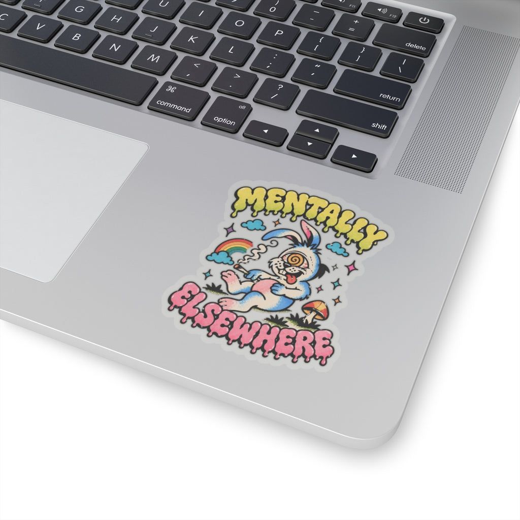 Mentally Elsewhere Kiss-Cut Sticker