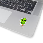 Alien Ice Cream Kiss-Cut Sticker