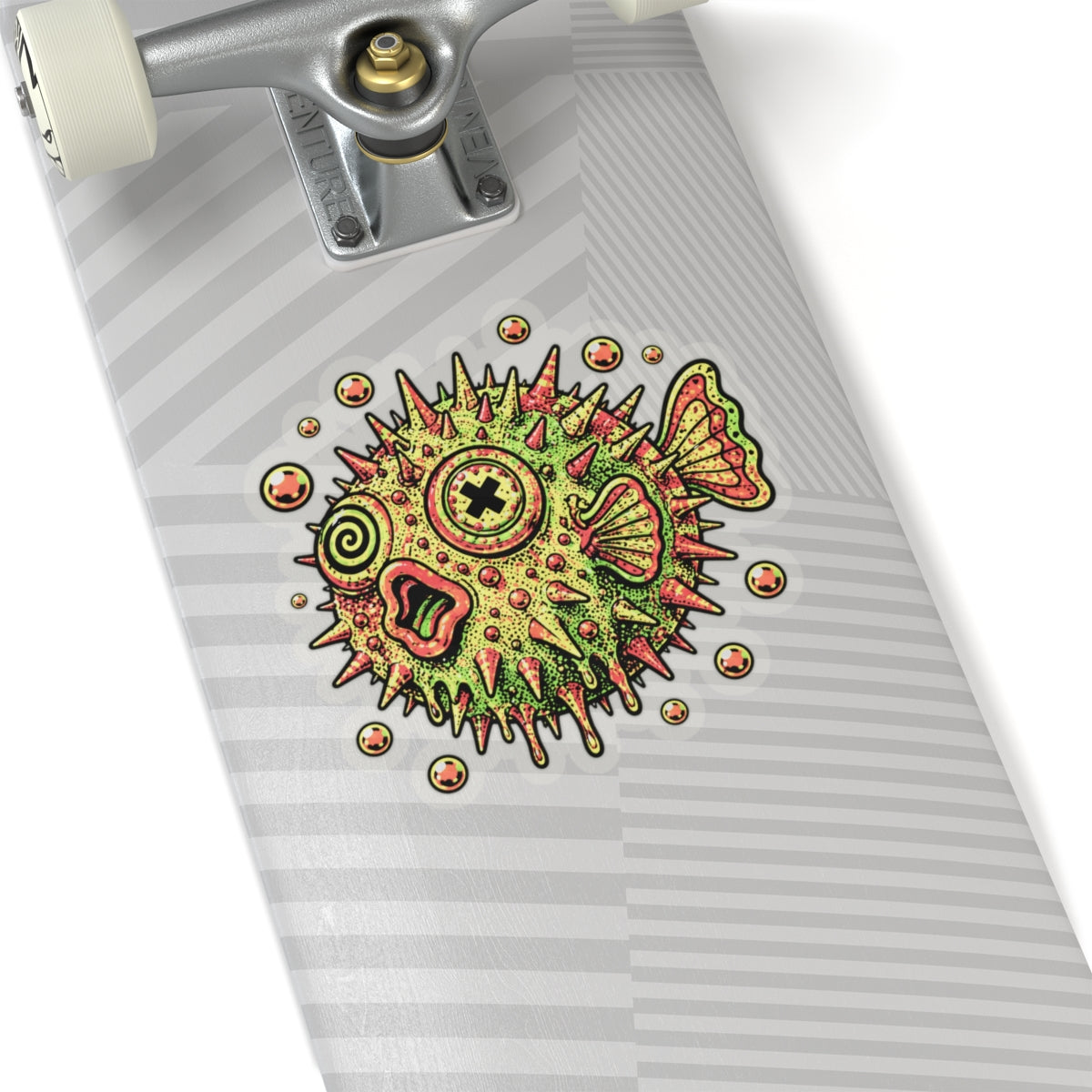 Deep Sea Puffer Fish Kiss-Cut Sticker