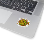 Deep Sea Puffer Fish Kiss-Cut Sticker