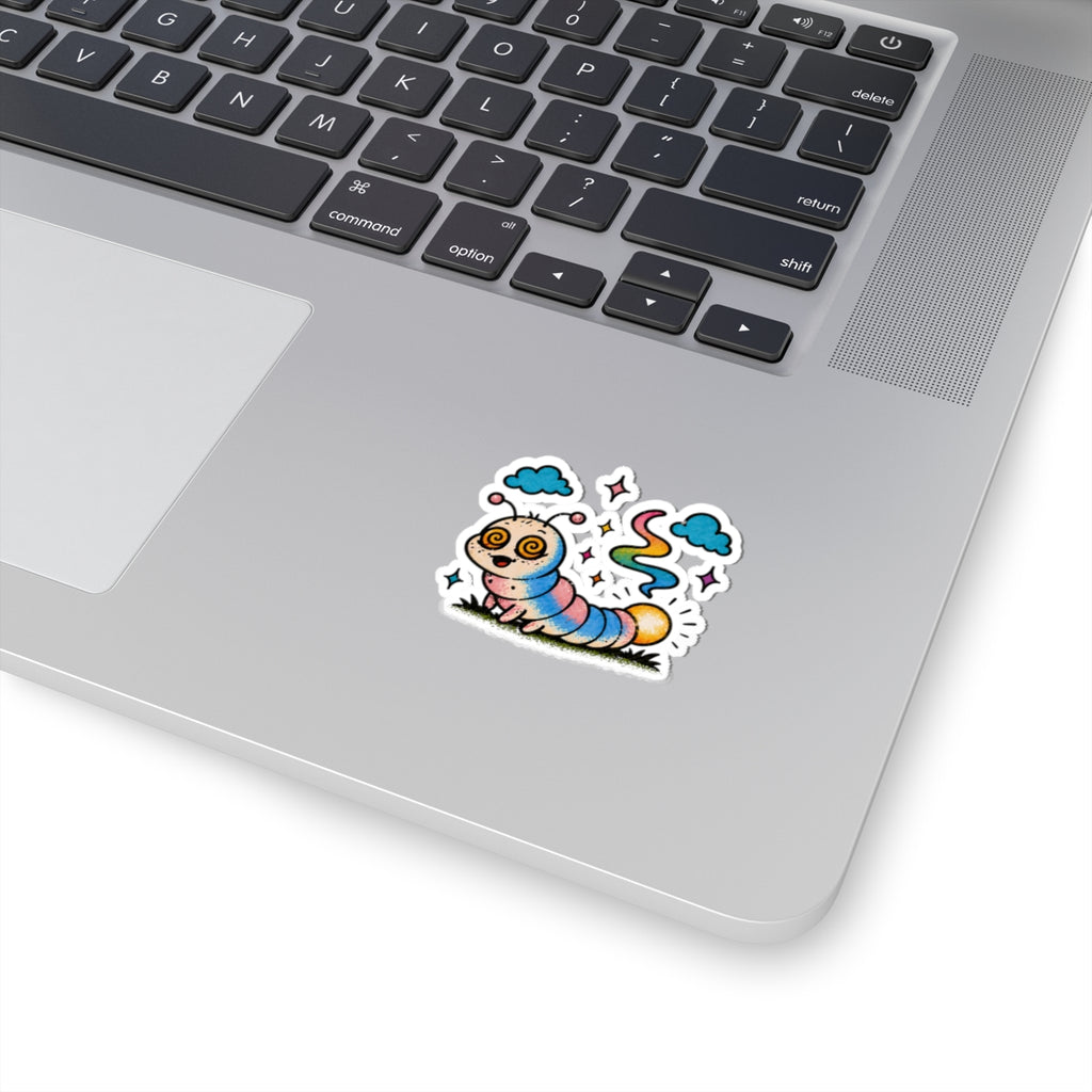 Glow Worm Kiss-Cut Sticker