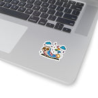Glow Worm Kiss-Cut Sticker