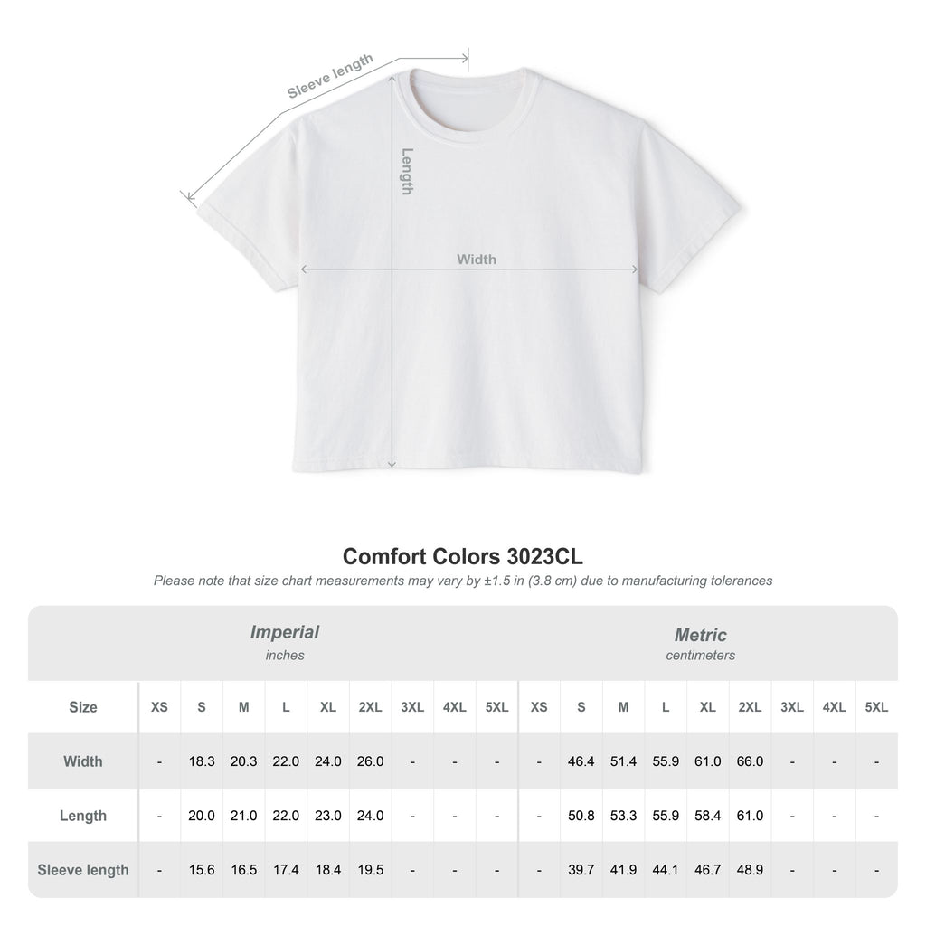 Girl Dinner Boxy Crop Tee