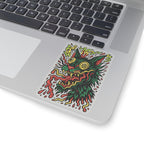 Crazy Cat Kiss-Cut Sticker