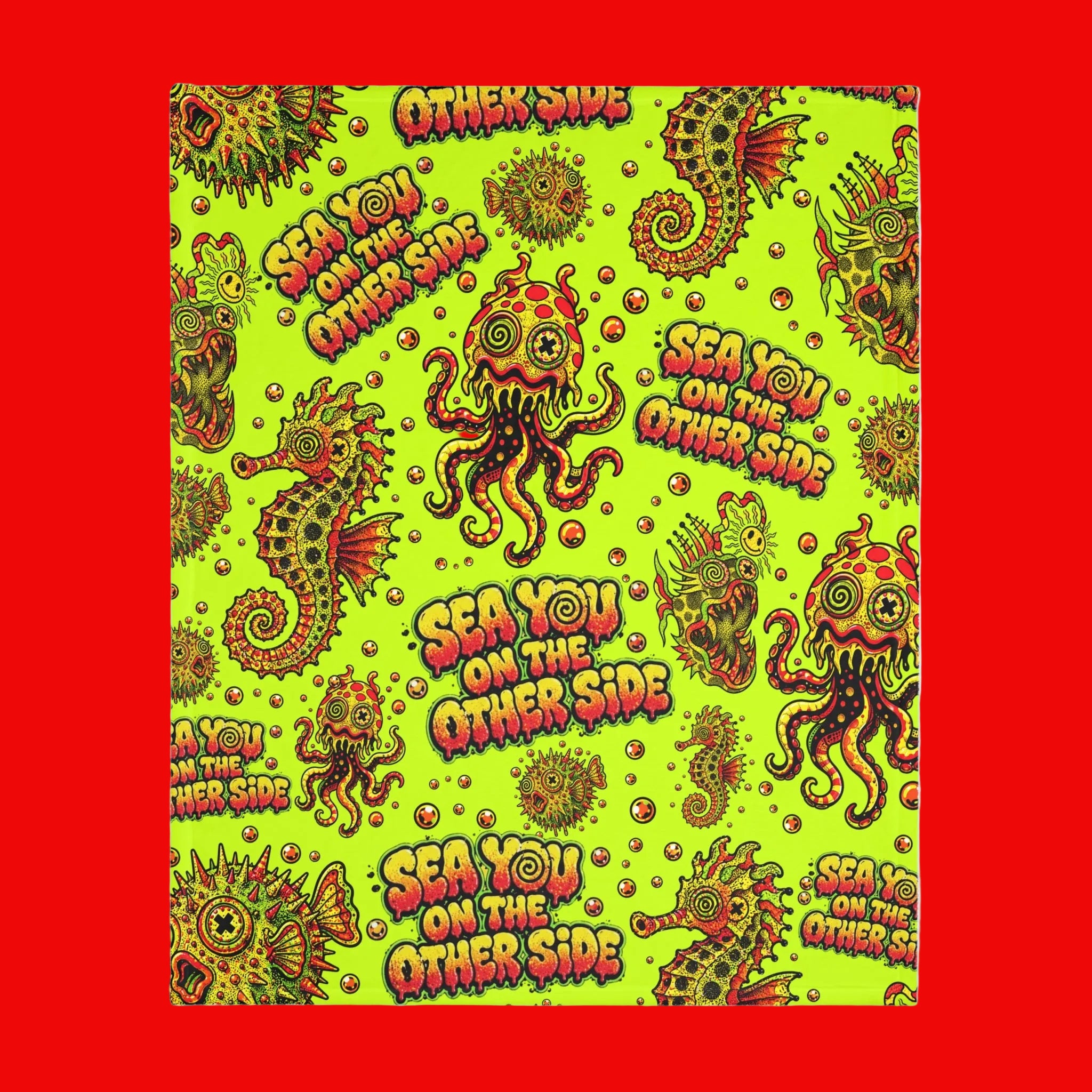 Deep Sea Velveteen Throw Blanket