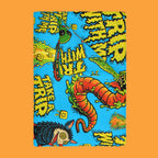 Trip To Space Velveteen Throw Blanket