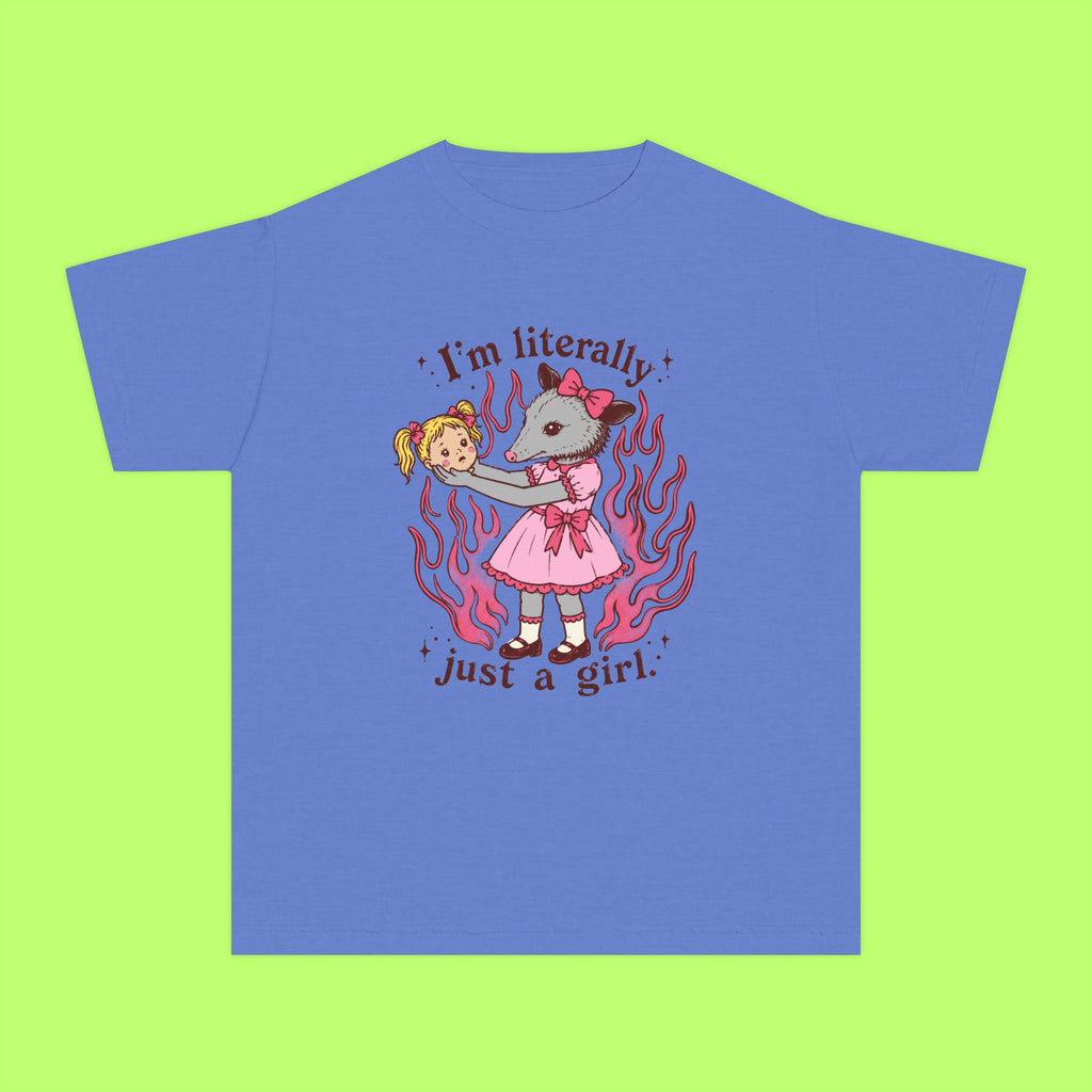 Literally Just A Girl, In A Pink Dress Trippy Kiddie Tee