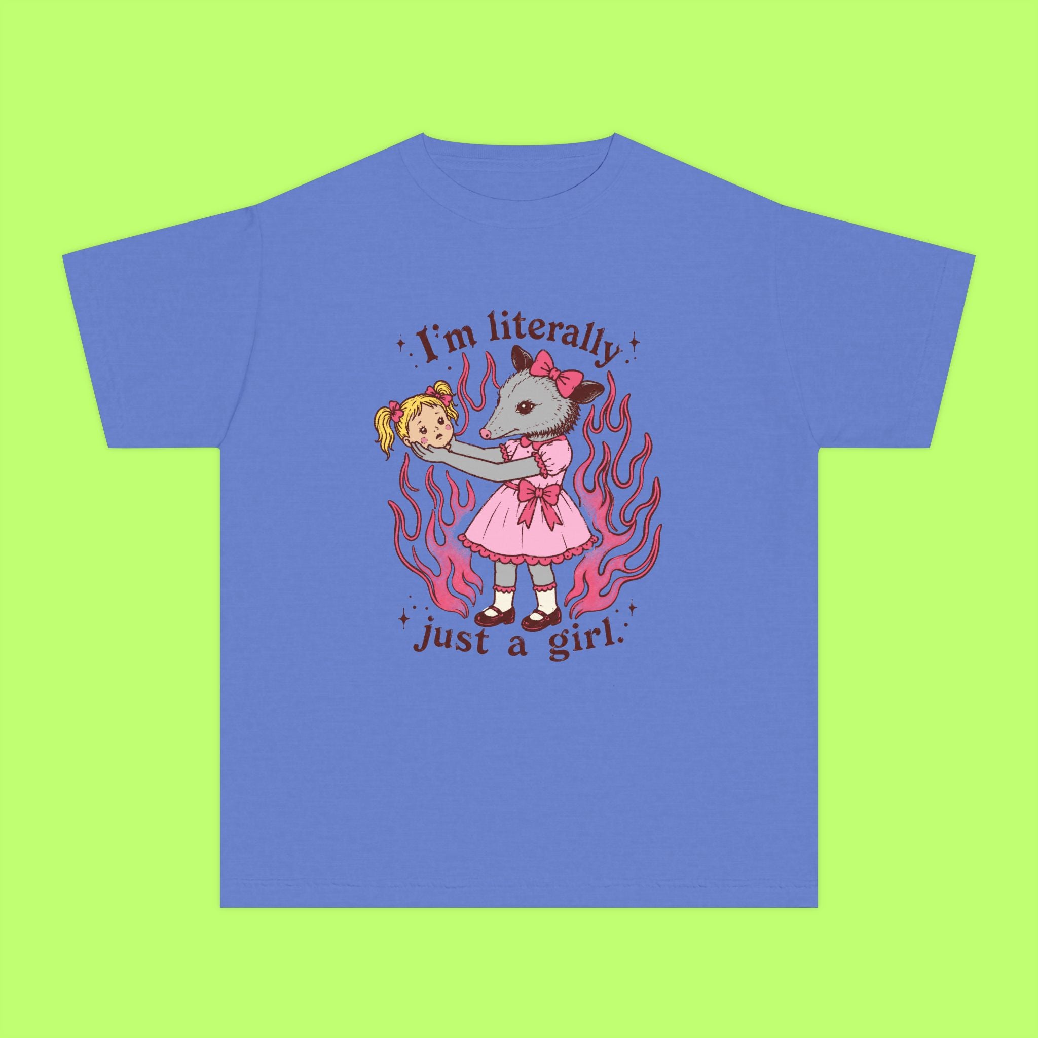 Literally Just A Girl, In A Pink Dress Trippy Kiddie Tee