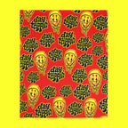 Day Trippin' Red Velveteen Throw Blanket